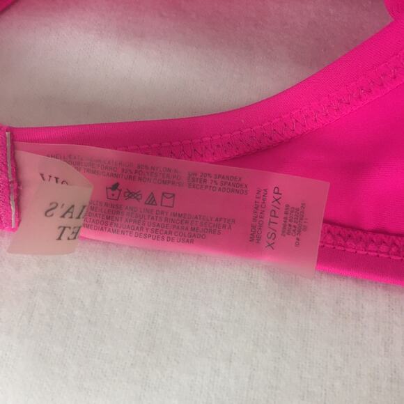 Victoria’s Secret sequin bikini top pink Sz XS - Picture 4 of 5